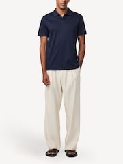 NN.07 Navy Blue Paul Pique Polo Shirt - Image 1 of 6