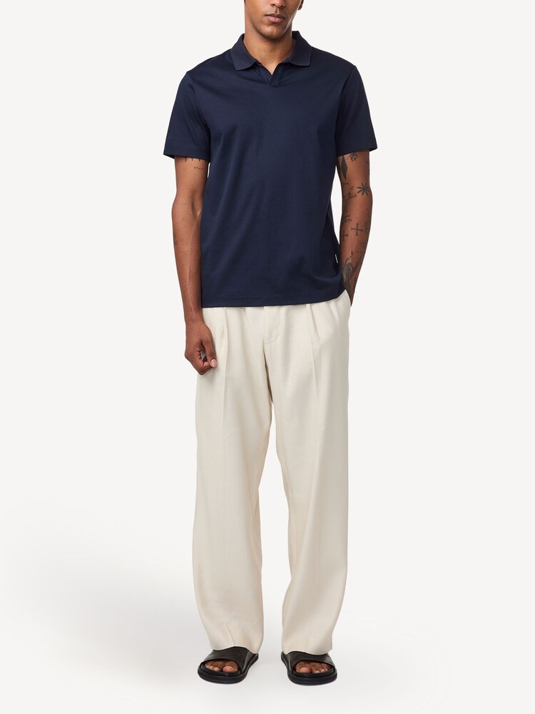 NN.07 Navy Blue Paul Pique Polo Shirt - Image 1 of 6 NN.07 Navy Blue Paul Pique Polo Shirt - Image 1 of 6