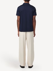 NN.07 Navy Blue Paul Pique Polo Shirt - Image 2 of 6