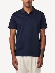 NN.07 Navy Blue Paul Pique Polo Shirt - Image 3 of 6