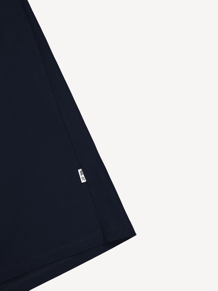 NN.07 Navy Blue Paul Pique Polo Shirt - Image 6 of 6 NN.07 Navy Blue Paul Pique Polo Shirt - Image 6 of 6