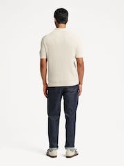 NN.07 Natural Hanzie Zip Knit Polo Shirt - Image 2 of 8