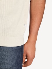 NN.07 Natural Hanzie Zip Knit Polo Shirt - Image 6 of 8