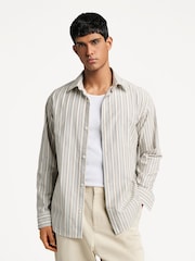 NN.07 Brown Stripe Freddy Shirt - Image 1 of 9