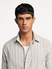 NN.07 Brown Stripe Freddy Shirt - Image 5 of 9