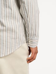 NN.07 Brown Stripe Freddy Shirt - Image 7 of 9