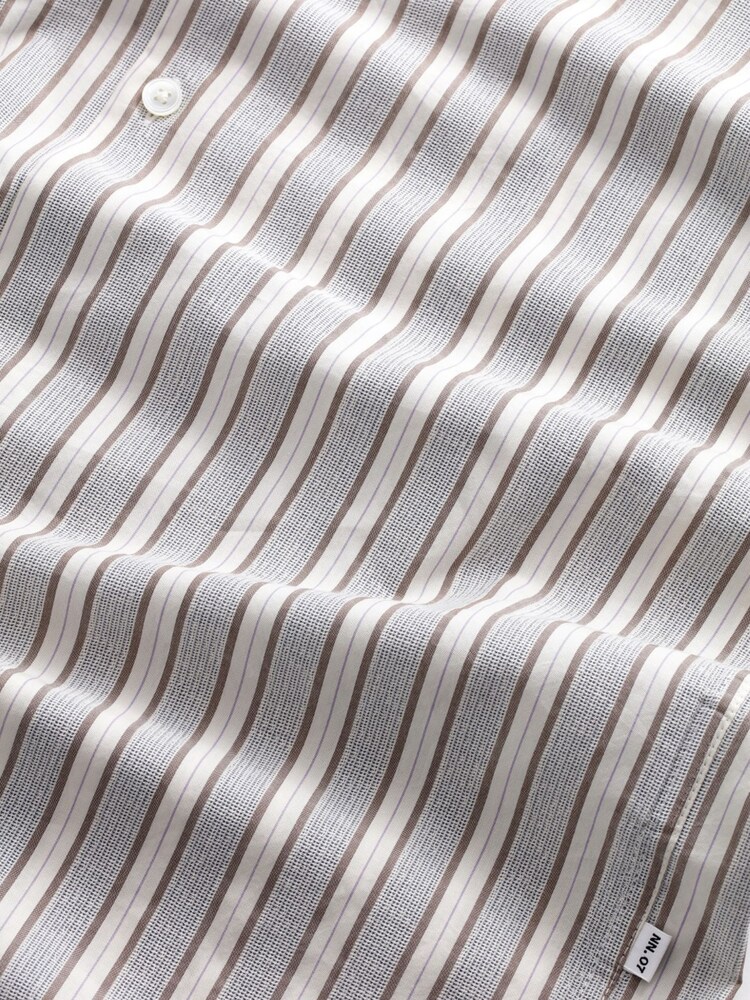 NN.07 Brown Stripe Freddy Shirt - Image 9 of 9