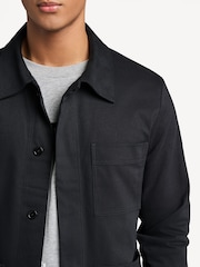 NN.07 Black Olav Patch Pocket Chore Jacket - Image 5 of 8