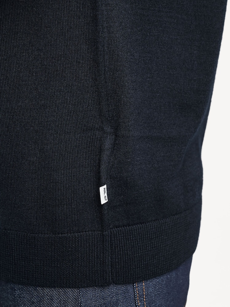 NN.07 Blue Thor Regular Fit Cardigan - Image 6 of 6 NN.07 Blue Thor Regular Fit Cardigan - Image 6 of 6