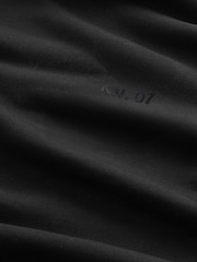NN.07 Black Black David Logo Crewneck Sweatshirt - Image 6 of 6