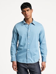 NN.07 Blue Colby BD Shirt - Image 1 of 7