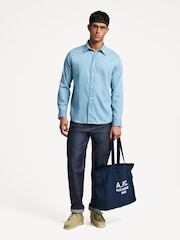NN.07 Blue Colby BD Shirt - Image 3 of 7