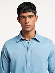 NN.07 Blue Colby BD Shirt - Image 4 of 7
