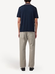 NN.07 Navy Blue Nolan Button Through Knit Polo Shirt - Image 2 of 5