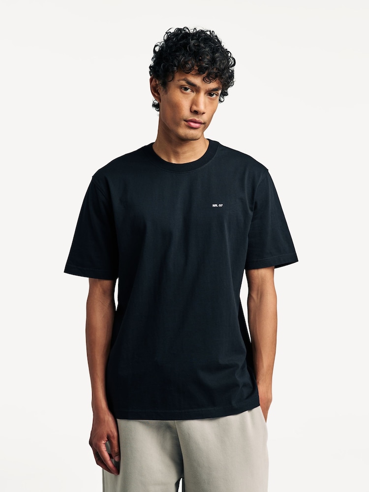 NN.07 Black Adam Logo T-Shirt - Image 1 of 8 NN.07 Black Adam Logo T-Shirt - Image 1 of 8