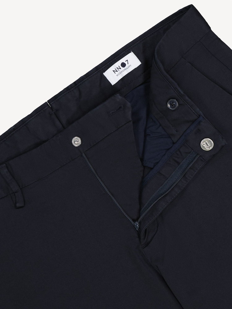 NN.07 Blue Theo Straight Leg Chino Trousers - Image 8 of 8