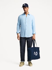 NN.07 Blue Enzo Shirt - Image 4 of 8