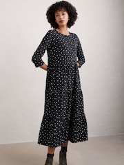 Seasalt Cornwall Line Strokes Tiered Jersey Dress - صورة 2 من 5