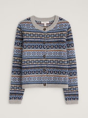 modra - Seasalt Cornwall Percella Cove Fair Isle pletena jopa - Slika 6 iz 7