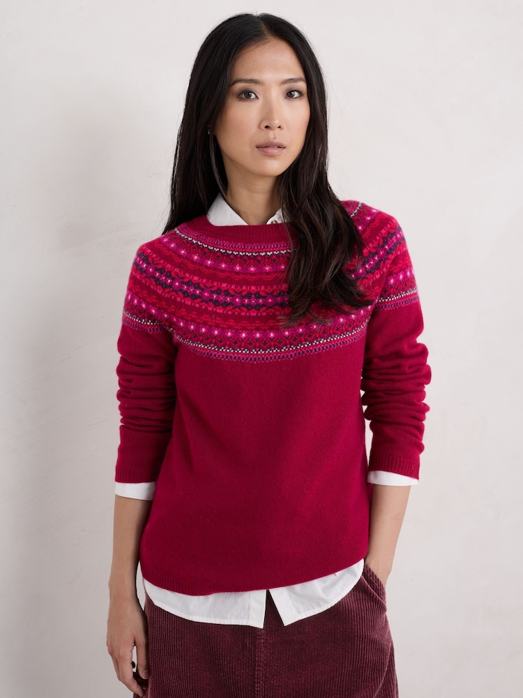 Seasalt Cornwall Red Seasalt Cornwall Edge Jumper - Image 1 of 10