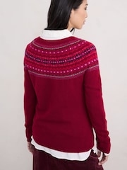 Seasalt Cornwall Red Seasalt Cornwall Edge Jumper - Image 2 of 10