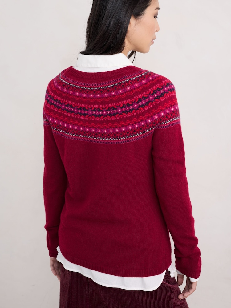 Seasalt Cornwall Red Seasalt Cornwall Edge Jumper - Image 2 of 10