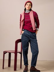 Seasalt Cornwall Red Seasalt Cornwall Edge Jumper - Image 9 of 10