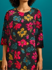 Seasalt Cornwall Camellia Collage Onyx Port Gaverne Tunic - Image 2 of 7