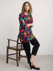 Seasalt Cornwall Camellia Collage Onyx Port Gaverne Tunic - Image 5 of 7