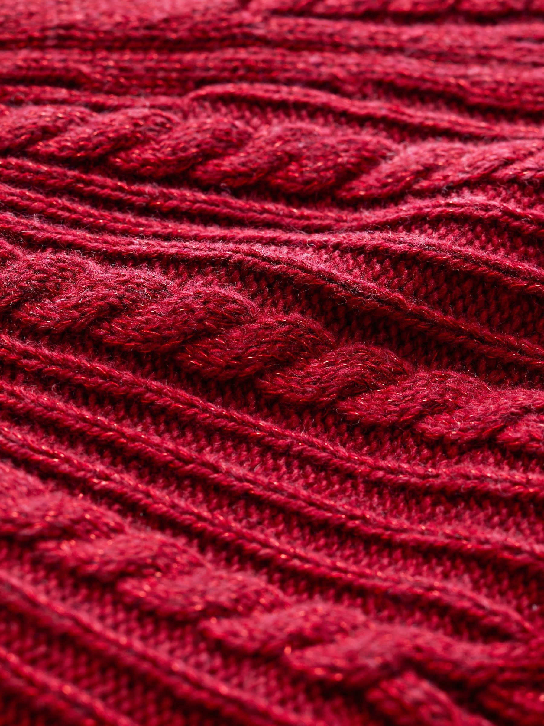 Seasalt Cornwall Red Sand Song Cable Stitch Cardigan - Image 5 of 5