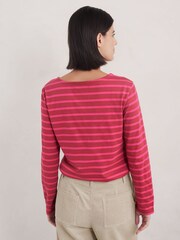 Seasalt Cornwall Red 100% Cotton Sailor T-Shirt - Image 2 of 5