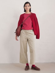 Seasalt Cornwall Red 100% Cotton Sailor T-Shirt - Image 3 of 5