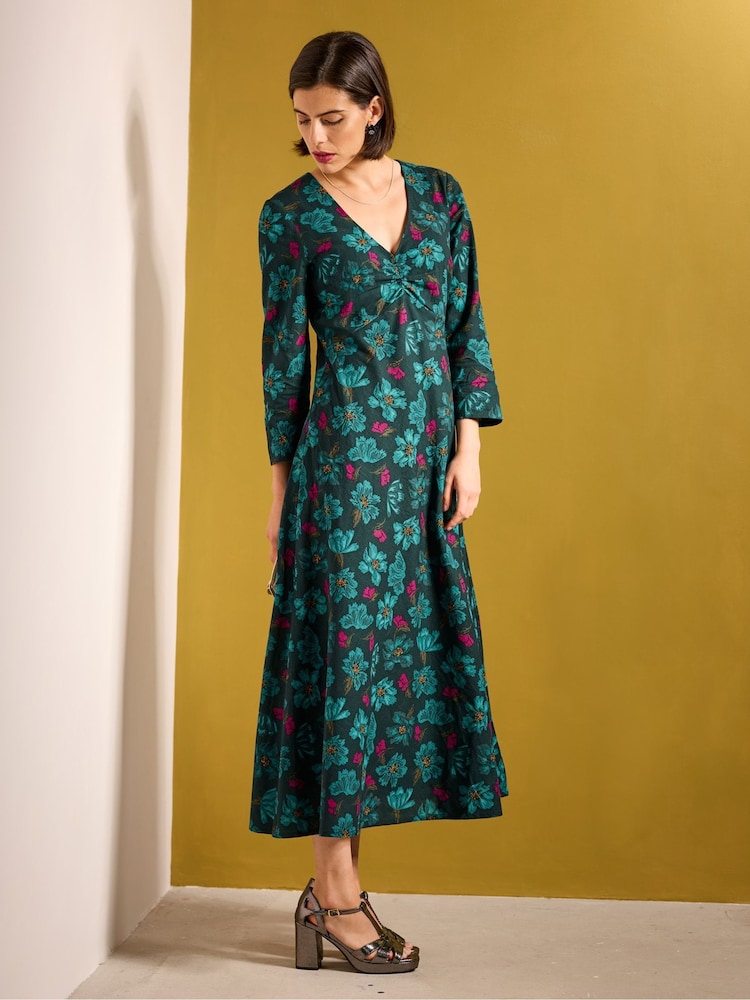 Seasalt Cornwall Blue 100% Cotton Willow Blossom Dress - Image 1 of 8 Seasalt Cornwall Blue 100% Cotton Willow Blossom Dress - Image 1 of 8