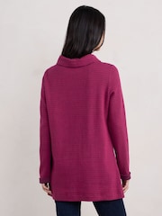 Seasalt Cornwall Pink Mawgan Porth Jacquard Jersey Tunic - Image 2 of 5