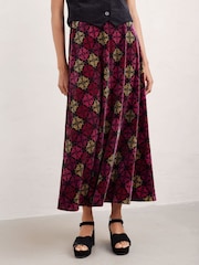 Seasalt Cornwall Pink Rose Jersey Skirt - Image 1 of 5