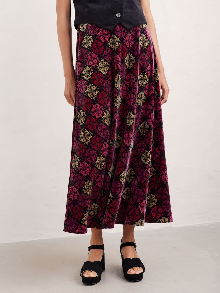 Seasalt Cornwall Pink Rose Jersey Skirt - Image 1 of 5