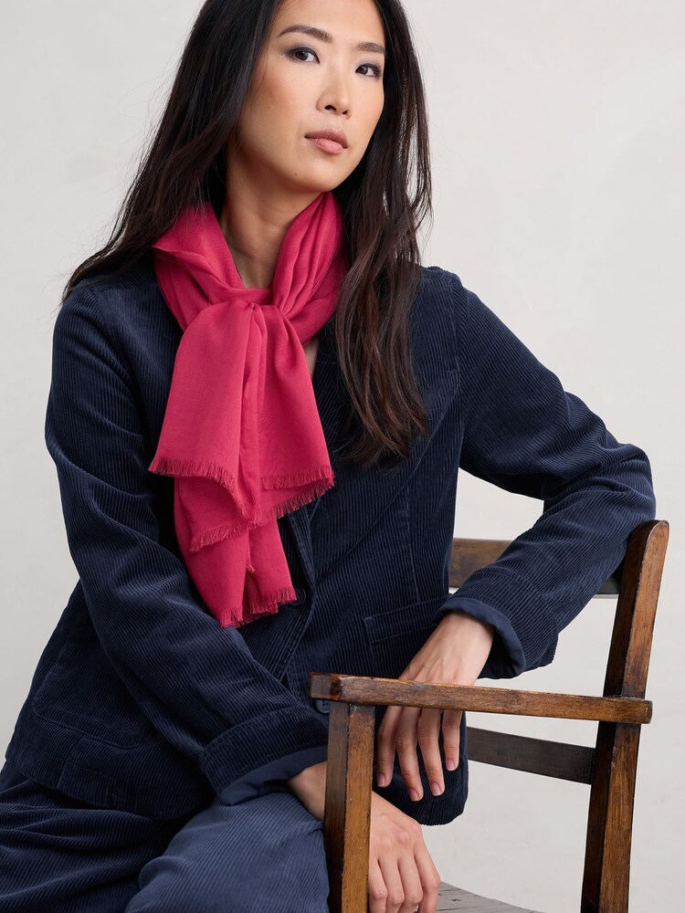 Seasalt Cornwall Pink Vitality Blend Scarf - Image 1 of 4