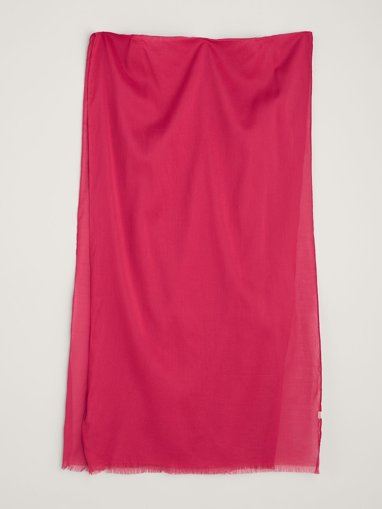 Seasalt Cornwall Pink Vitality Blend Scarf - Image 4 of 4