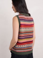 Seasalt Cornwall Multi/Green Percella Cove Vest - Image 2 of 5