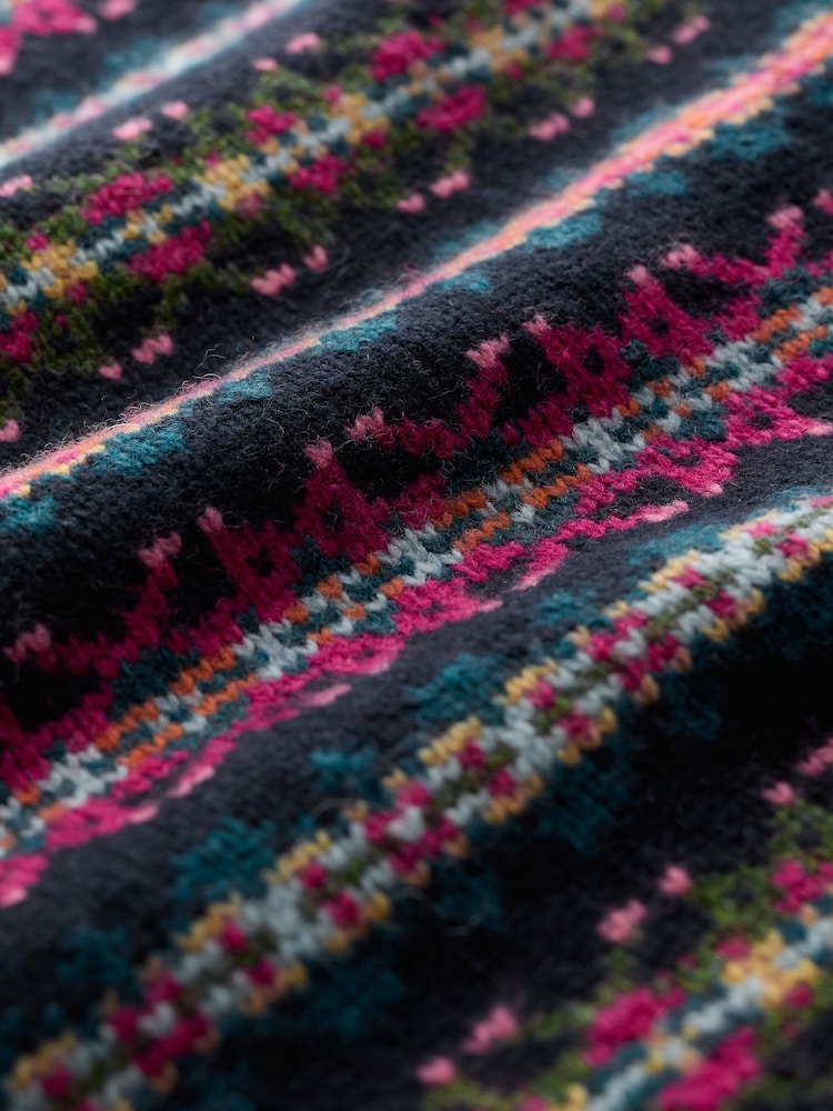 Seasalt Cornwall Maritime Multi Percella Cove Fairisle Pattern Jumper - Image 5 of 5 Seasalt Cornwall Maritime Multi Percella Cove Fairisle Pattern Jumper - Image 5 of 5