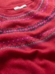 Seasalt Cornwall Red Centrepiece Knitted Dress - Image 5 of 5