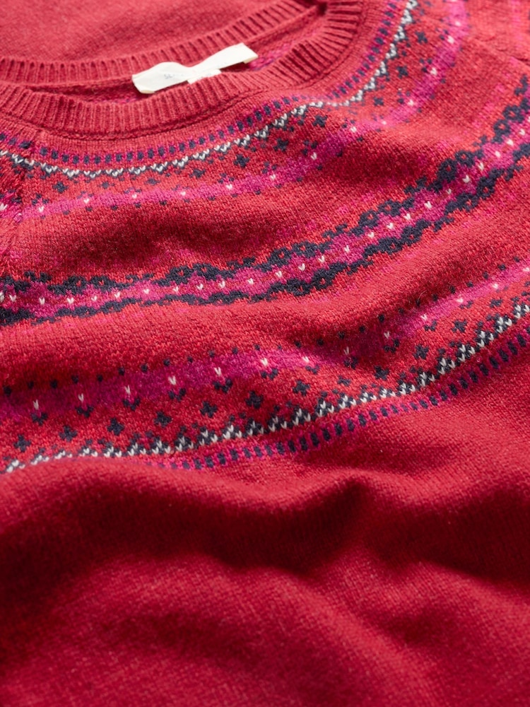 Seasalt Cornwall Red Centrepiece Knitted Dress - Image 5 of 5