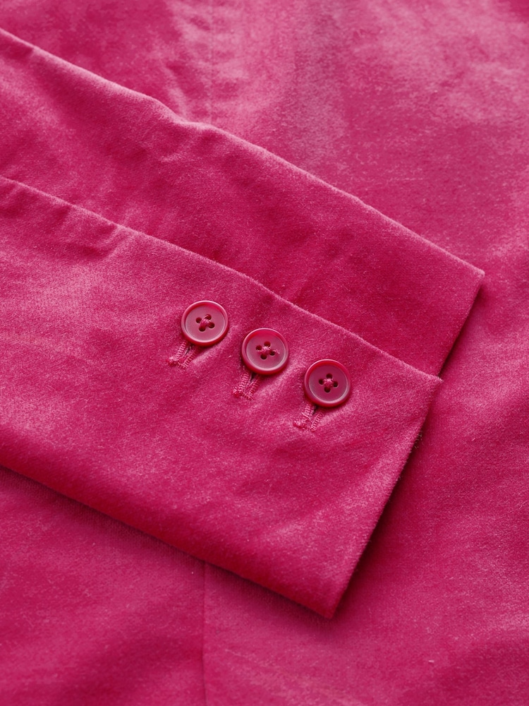 Seasalt Cornwall Pink Star Rock Brushed Cotton Fitted Blazer - Image 7 of 7 Seasalt Cornwall Pink Star Rock Brushed Cotton Fitted Blazer - Image 7 of 7