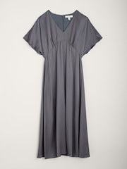 Seasalt Cornwall Grey Evenglow Satin Dress - Image 4 of 5
