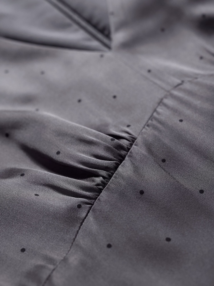 Seasalt Cornwall Grey Evenglow Satin Dress - Image 5 of 5