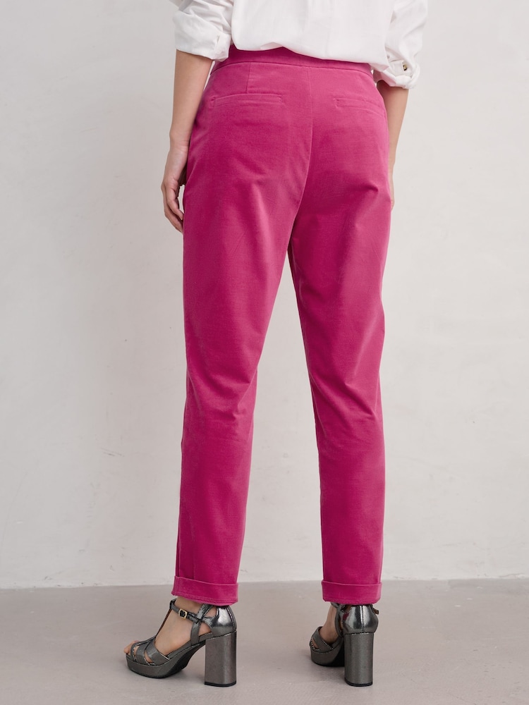 Seasalt Cornwall Pink Petite Star Rock Tapered Trousers - Image 2 of 5 Seasalt Cornwall Pink Petite Star Rock Tapered Trousers - Image 2 of 5