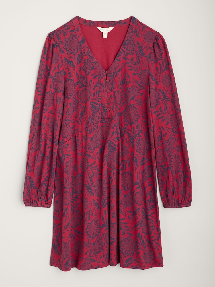 Seasalt Cornwall Red Peg Loom A-Line Jersey Tunic - Image 4 of 4 Seasalt Cornwall Red Peg Loom A-Line Jersey Tunic - Image 4 of 4