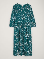 Seasalt Cornwall Blue Sea Strewn 100% Organic Cotton Midi Dress - Image 4 of 5