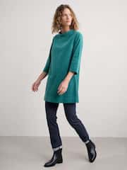Seasalt Cornwall Blue Sail By The Stars Needlecord Tunic - Image 3 of 4
