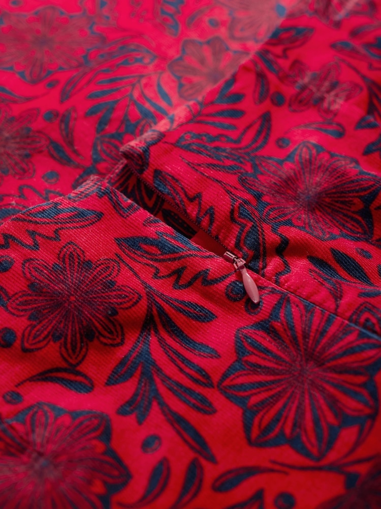 Seasalt Cornwall Red Forest View 100% Organic Cotton Skirt - Image 5 of 5 Seasalt Cornwall Red Forest View 100% Organic Cotton Skirt - Image 5 of 5